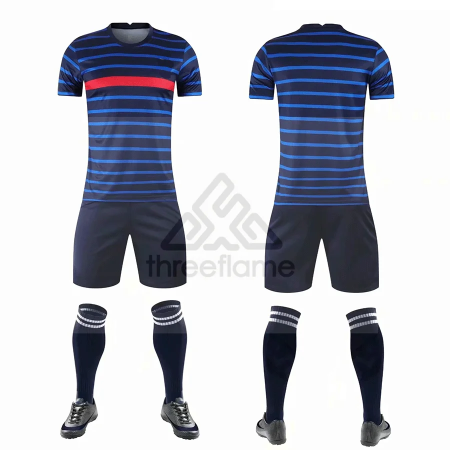 Thai Quality France Home Away Jersey With Two Star Maillot Equipe De France De Foot 2021