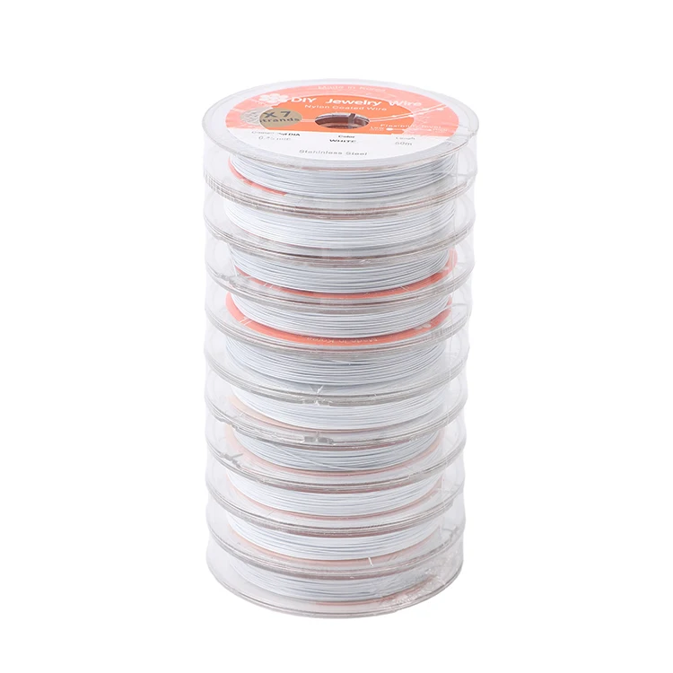 50 m nylon covered stainless steel wire jewelry wire