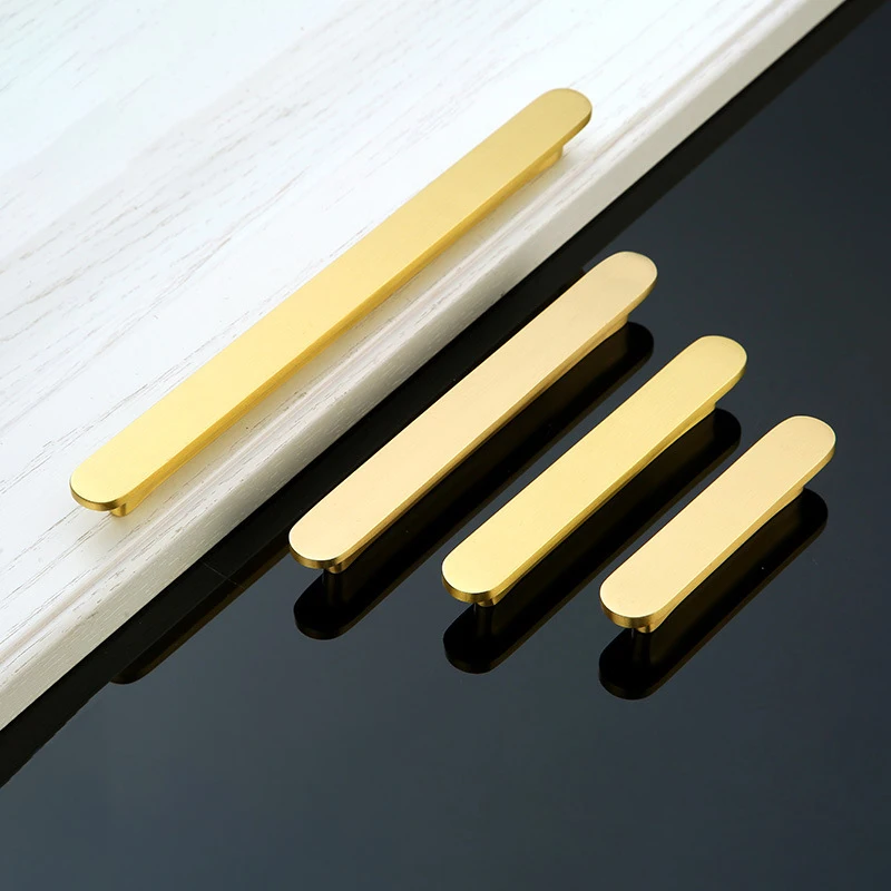 Hot sale good reviews Solid brass long handled Furniture Handle  Cabinet Brass Handles
