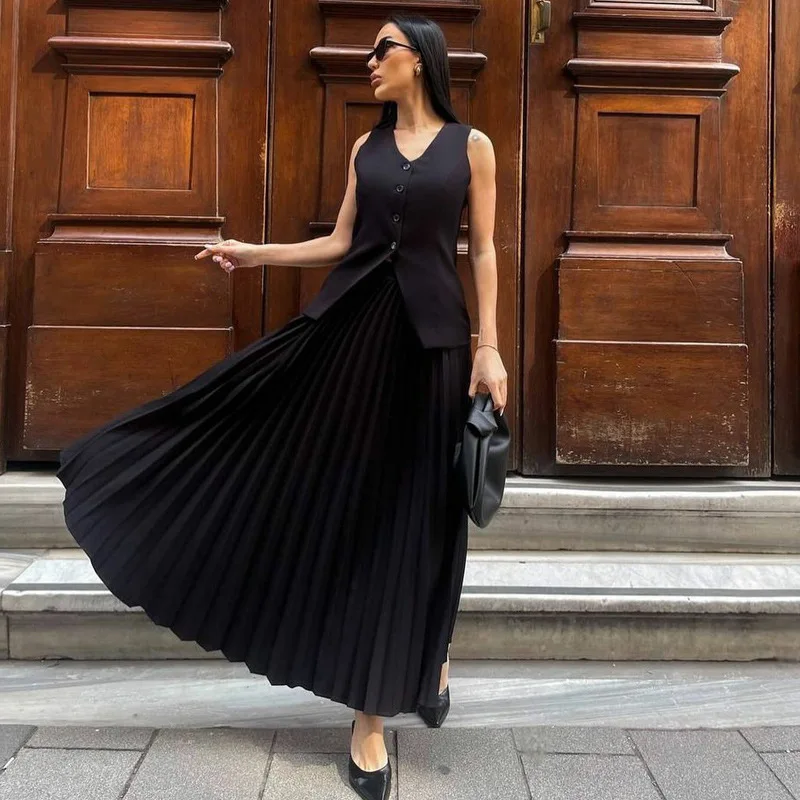 RedPeony Women Fashion Lapel Long Sleeve Lace-Up Shirts And High Waisted Mini Skirts Sets Elegant Beige Two Piece Set