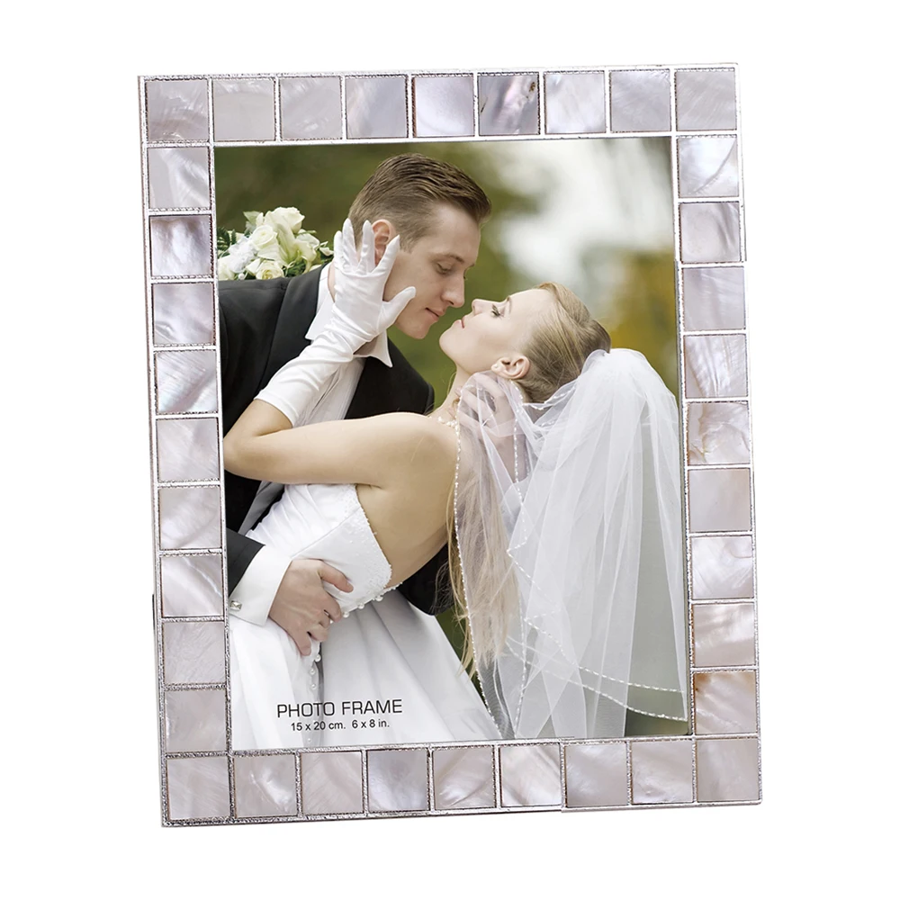 
Natural Handmade Polished Mother of Pearl Photo Frame 
