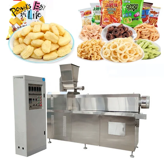 automatic corn puffs extruder machine automatic sweet corn puff pastry making machine