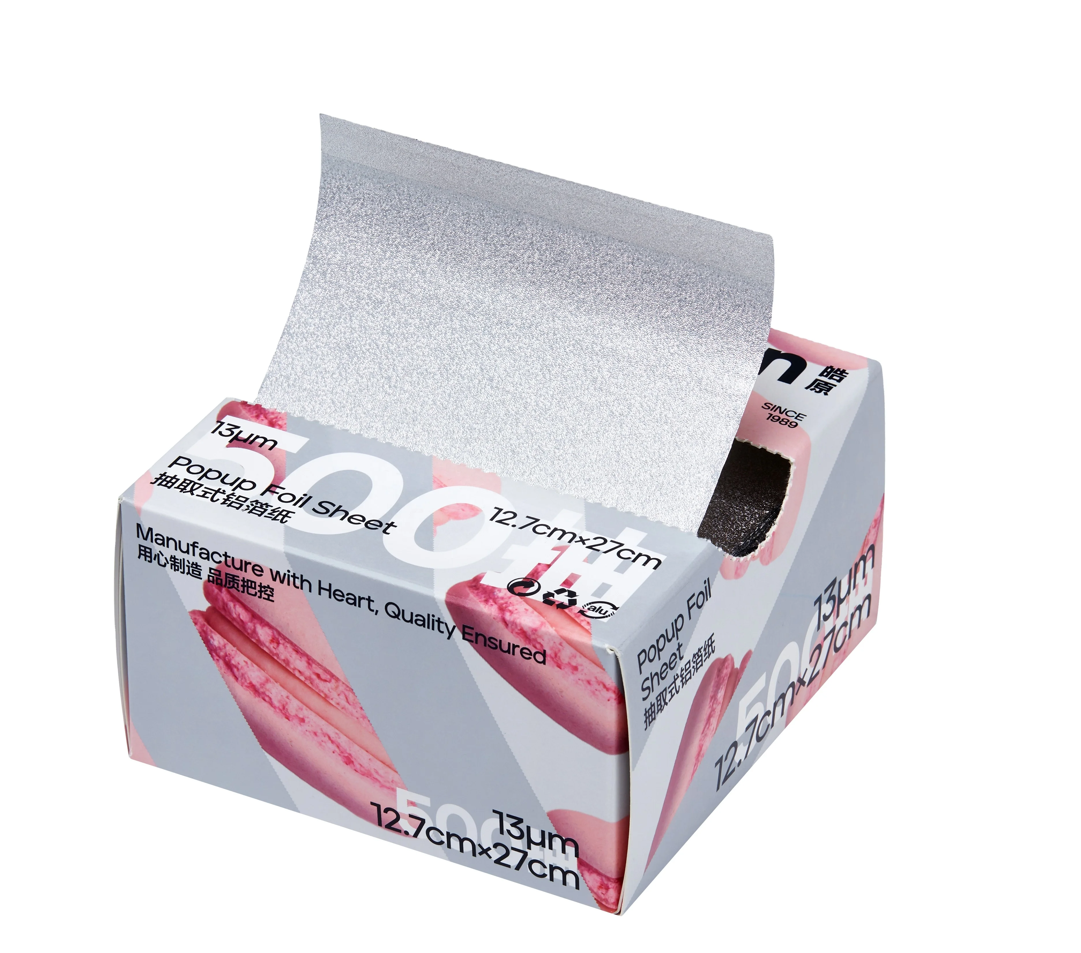 Popular size color printed pop up hairdressing foil