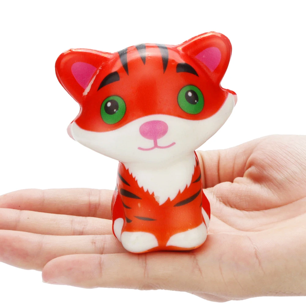 
 Новый дизайн от производителя, медленно Восстанавливающий форму мини-Сжимаемый пенопласт, сжимаемые животные, снятие стресса, тигр Сжимаемый  