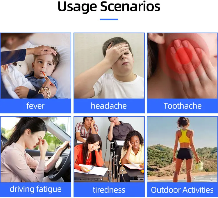 OEM service Instant Pain Relief Reducing Headache Cooling Fever Patch