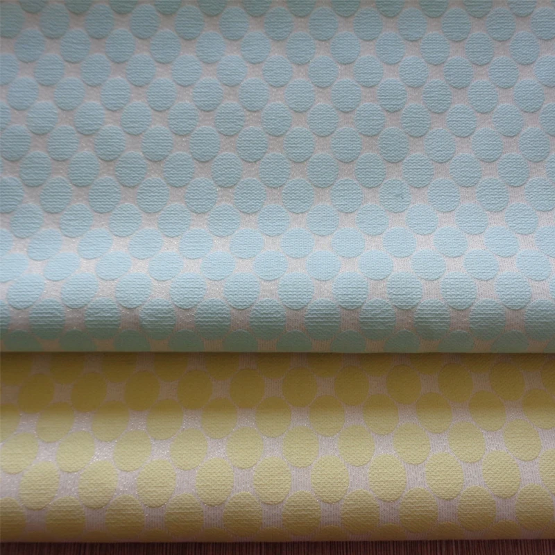 
Cheap Price Yarn Dyed Neat Polka Dots Brocade Cloth Metallic Jacquard Suiting Fabrics For Ladies Clothing Cushions 