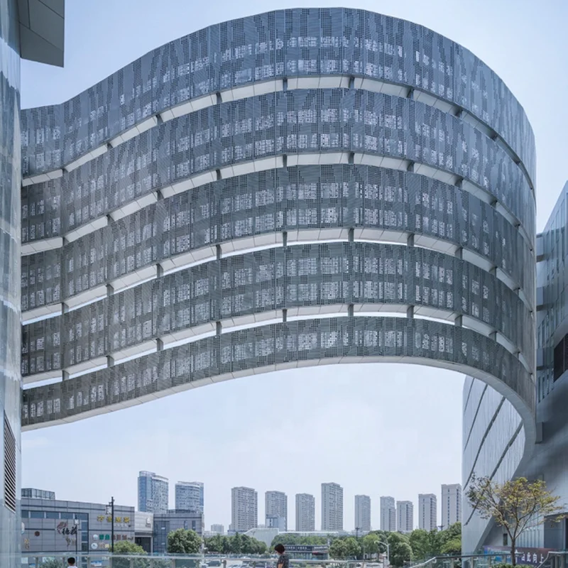 Creative building external customized aluminum 3d wall cladding