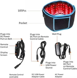 Best Quality Timer Period Pain Relief Body Slimming Lifting Shake Powder Infrared Weight Lifting Red Light Therapy Belt