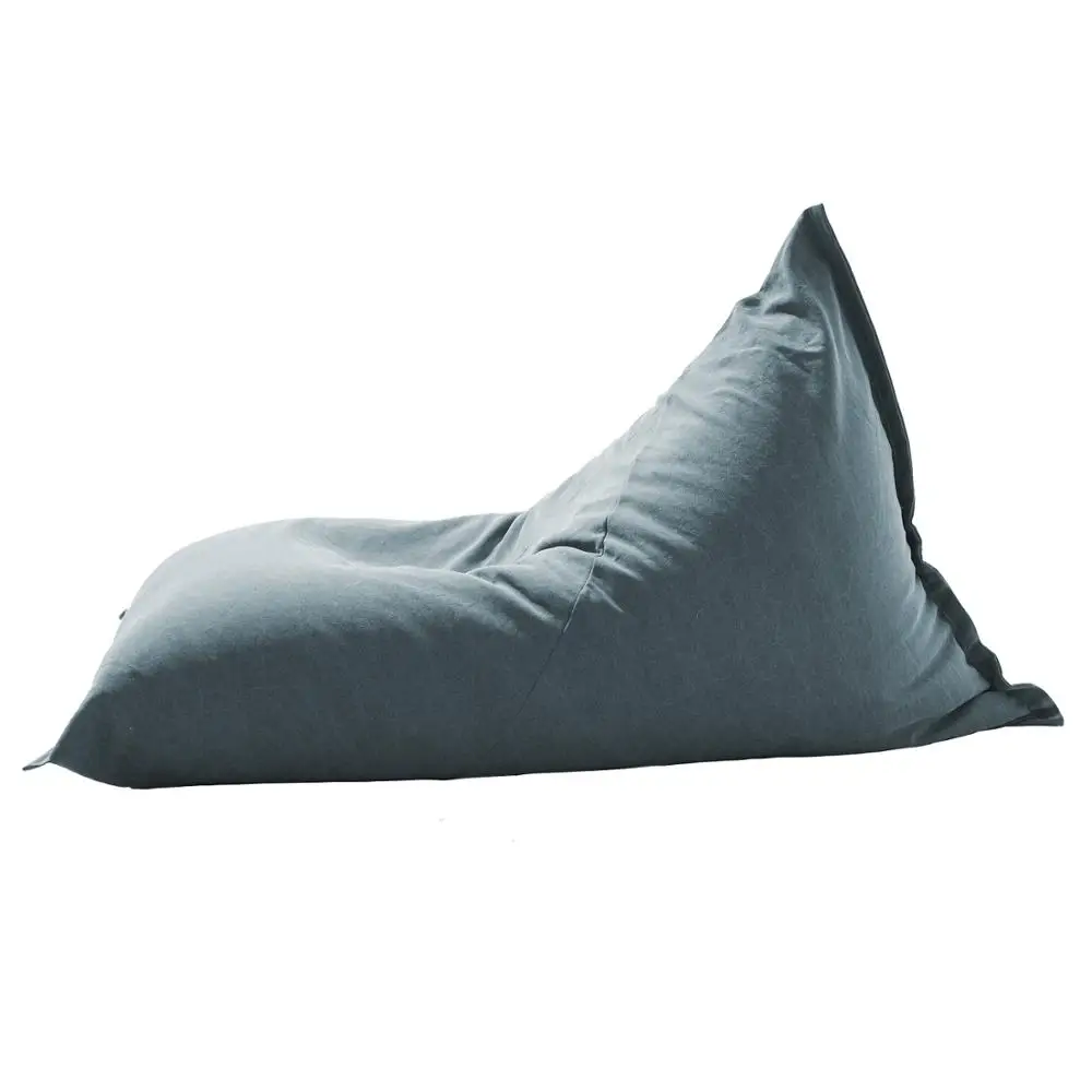 Best selling comfortable triangle shape lazy sofa adult beanbag chair