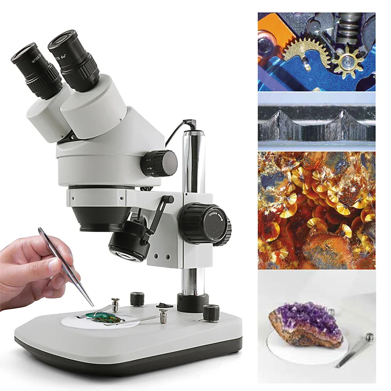 SWIFT Stereoscopic Microscope High Quality 7X-45X Simul-Focal Zoom Stereo Microscope Binocular Digital Video Microscope with CE