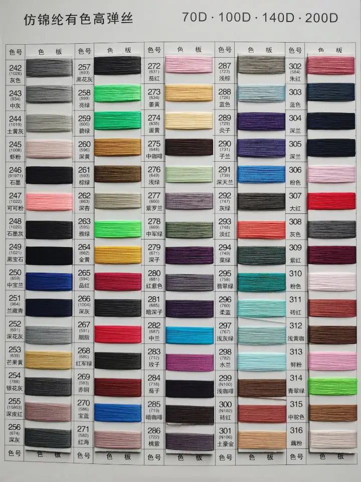 high quality elastic imitation nylon  yarn fancy yarn for socks