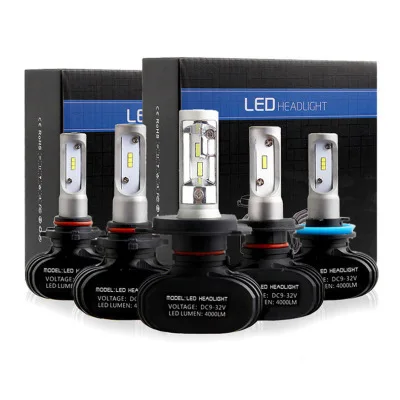 
Factory Direct Fanless LED Headlight Bulbs CSP S1 X3 K1 H1 H3 H4 H7 H11 HB3 HB4 880 9004 9007 H13 H4 LED Headlights 
