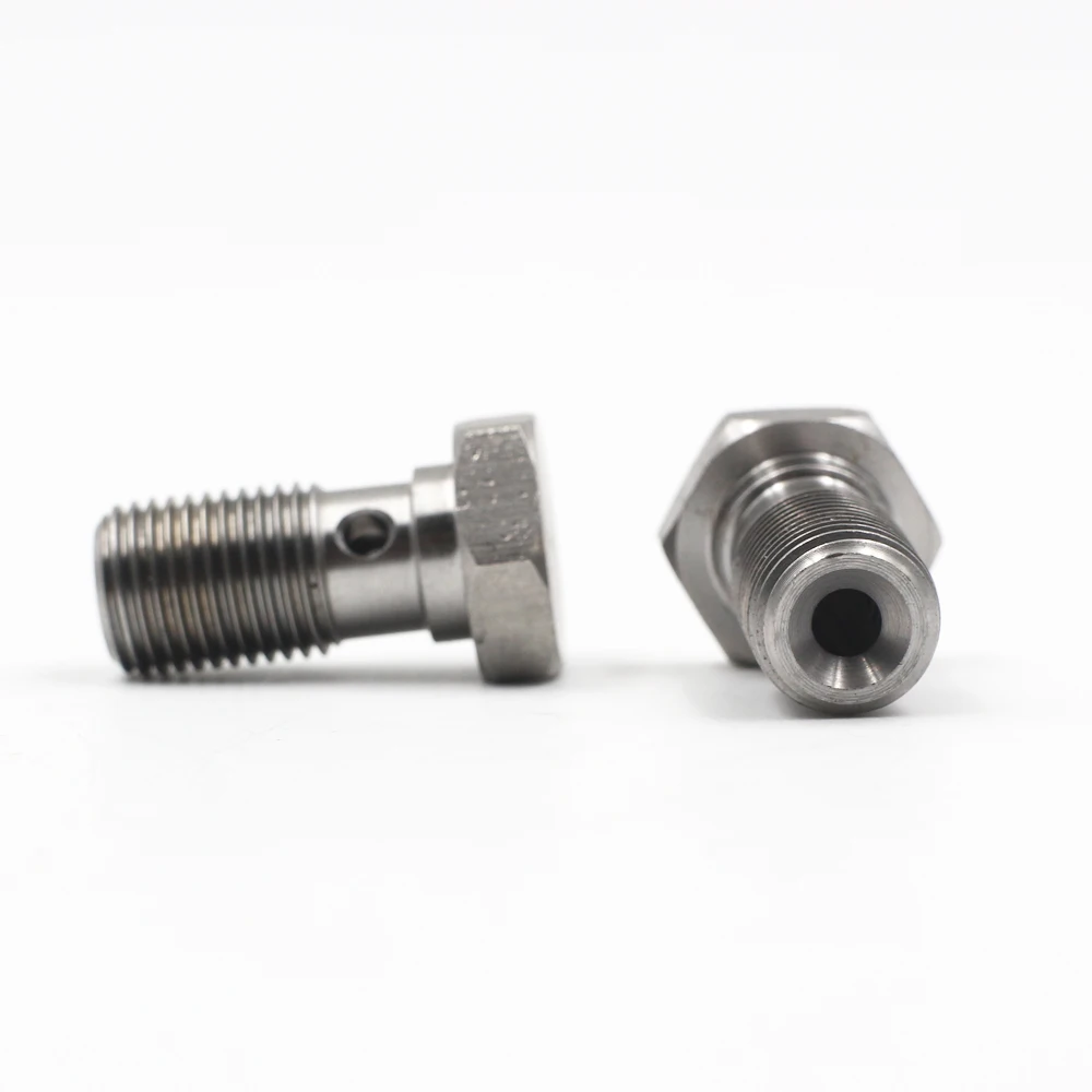 IATF16949 :2016 certifciated M10X1 and 3/8X24 carton steel or stainless steel 304 banjo single hole bolt