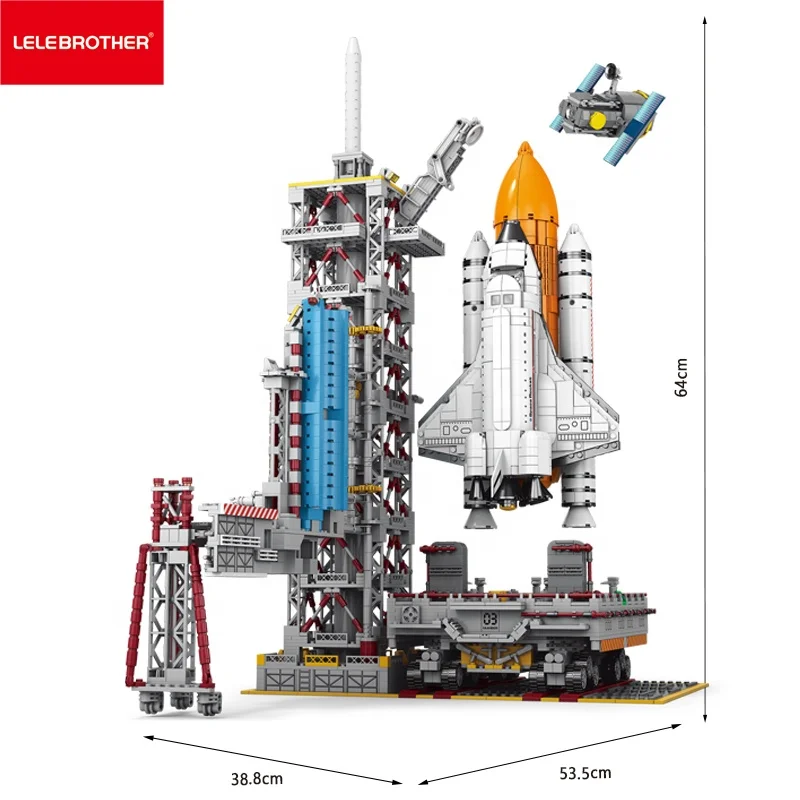 Lele Brother Spaceship Building Blocks Science and Educational Toy Spacecraft Display Model Kids Gift