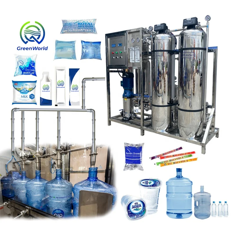 water filter Water Purified System 500L/Hour 2500LPH500L2500L10000L4000L Commercial Reverse Osmosis RO 500 liters per hour water