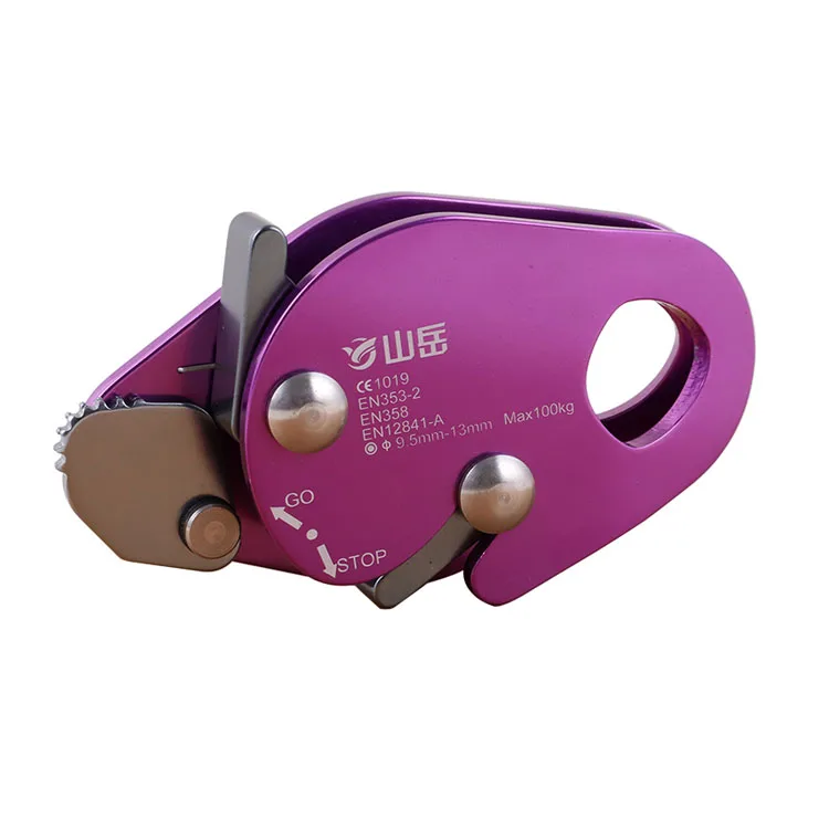 CE 100kg outdoor high-altitude  safety descender rope grab