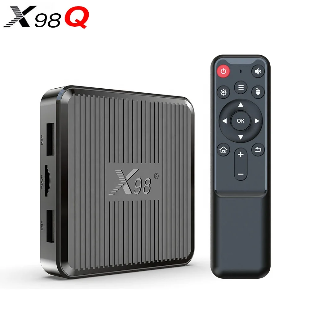 Android11.0 TV Box X98Q S905W2 2.4G/5.8G Wifi 4K H.265 HEVC HDR 10+ AV1 100M Ethernet Set Top Box
