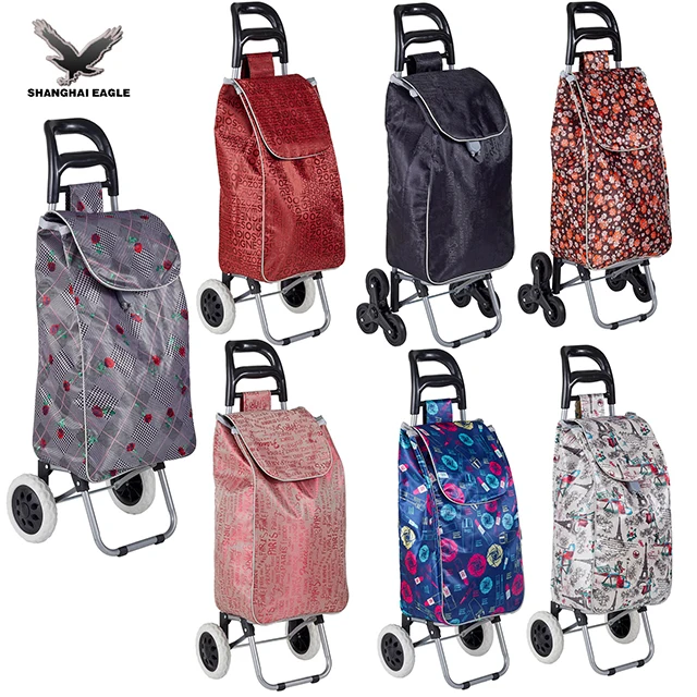 Wholesale Shopping Trolley Bag Portable Market Trolley Cart Shopping Bag Shop Trolley with Wheels