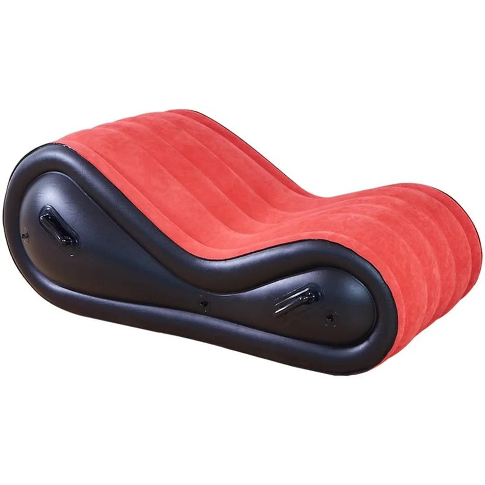 Multifunction Inflatable Bed Sofa For Travel Beach Chaise Fold Bedroom Sex Furniture ArmChair Velvet PVC Leather Bed Frames