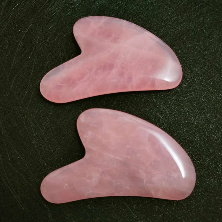 Новинка лидер продаж розовый кварц гуаша камень нефрит Японский уход за кожей