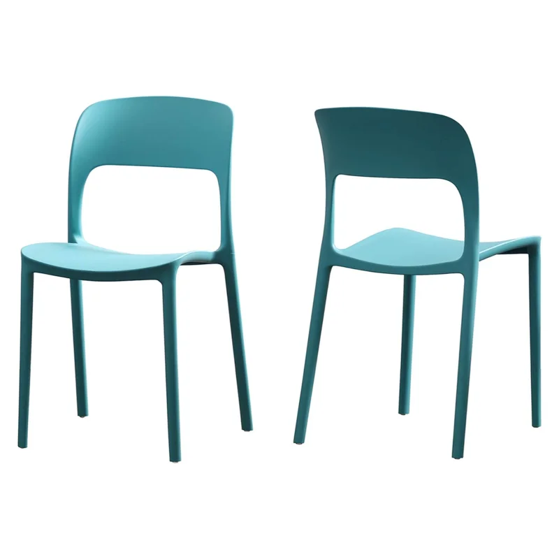 Wholesale minimalism Backrest stool Plastic chair Home lazy chair for Conference room discussion