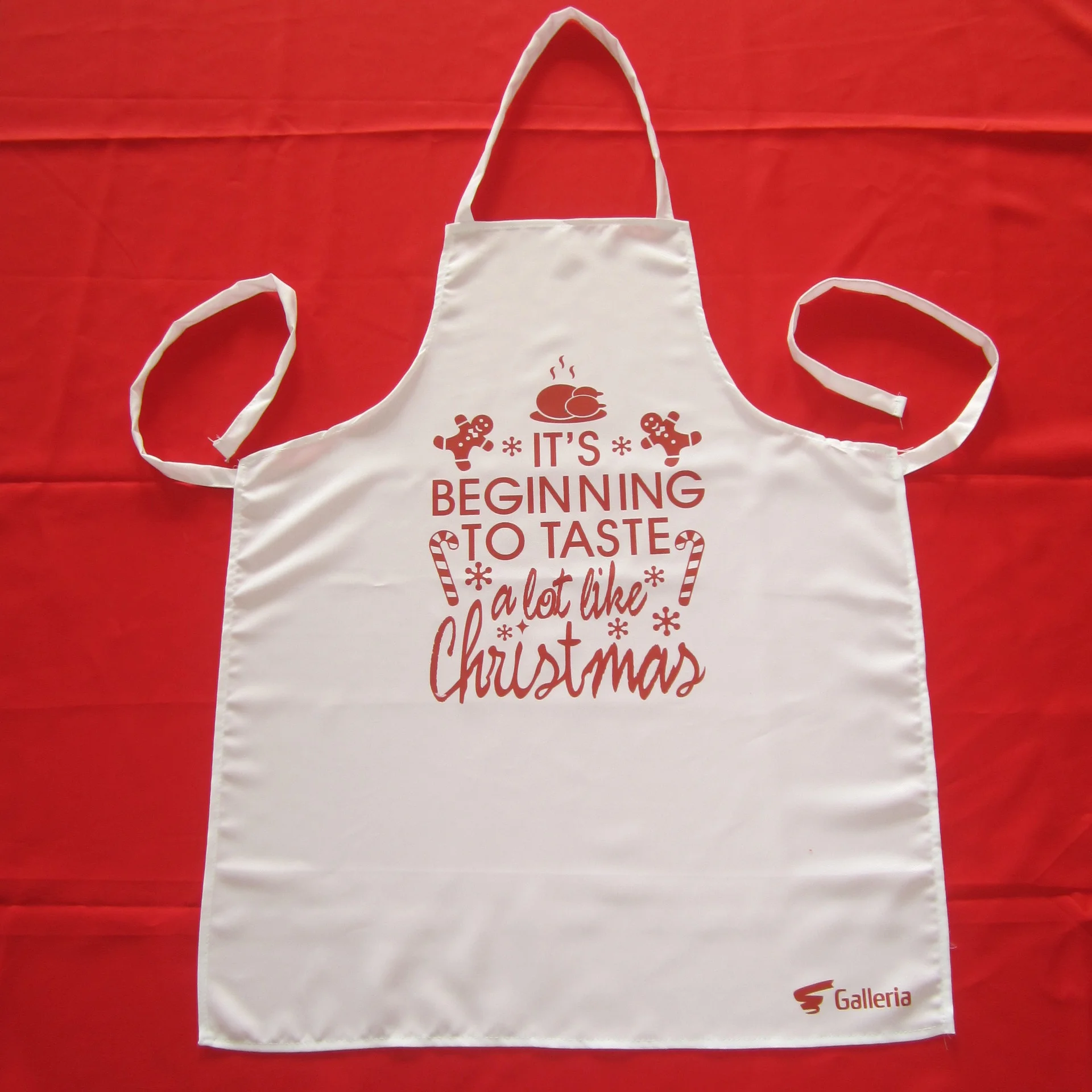 100% cotton red black kitchen apron custom fashionable cotton apron adults back chef cotton aprons for men women