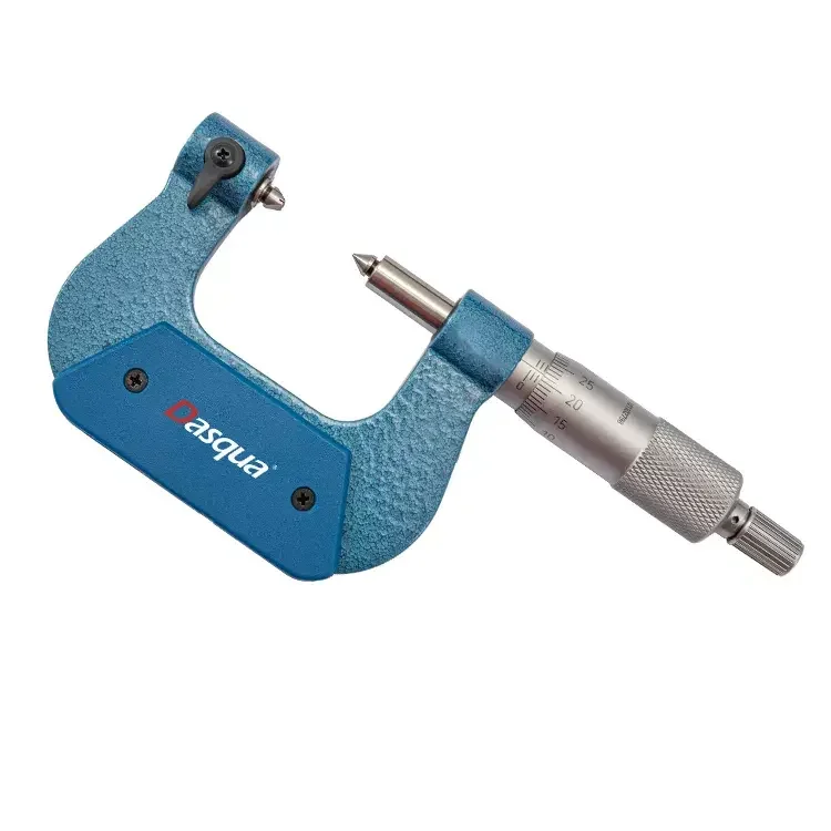 Dasqua 0-25mm 25-50mm 50-75mm  0.01 Graduation Non-Rotating Spindle Type Mechanical Screw Thread Micrometer Measuring Tool