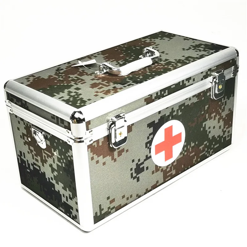 Field first aid kit camouflage aluminum emergency kit 14inch  medical box first aid kit