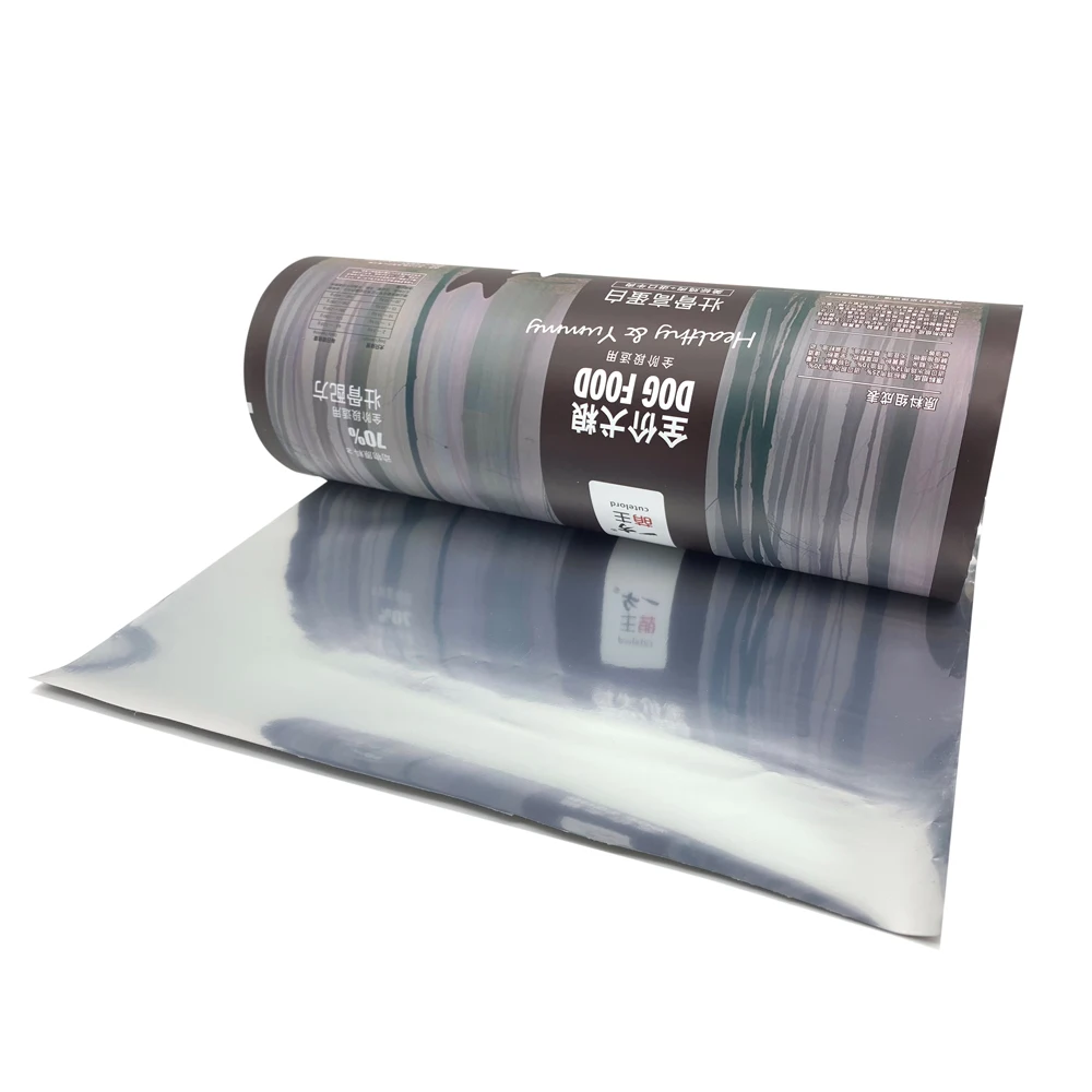 bopp/pet/mylar/pe Laminating Film in Roll with Custom Logo Design Printed For Snack Cookies Packaging