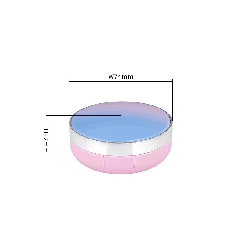 15g Customized black white goiden Luxury Round Air bb cushion case foundation bb cushion packaging shell cushion
