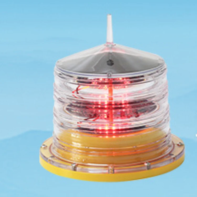 Vertical Boundary Lamp Taxiway Side Warning Solar Helipad Light Airport Navigation Aid Obstacle Indicator Lights