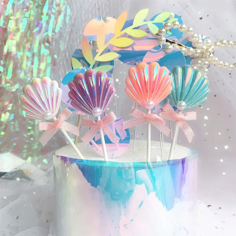 Saffron Mermaid cake topper cheap price birthday cake designs decoration for little mermaid cakes