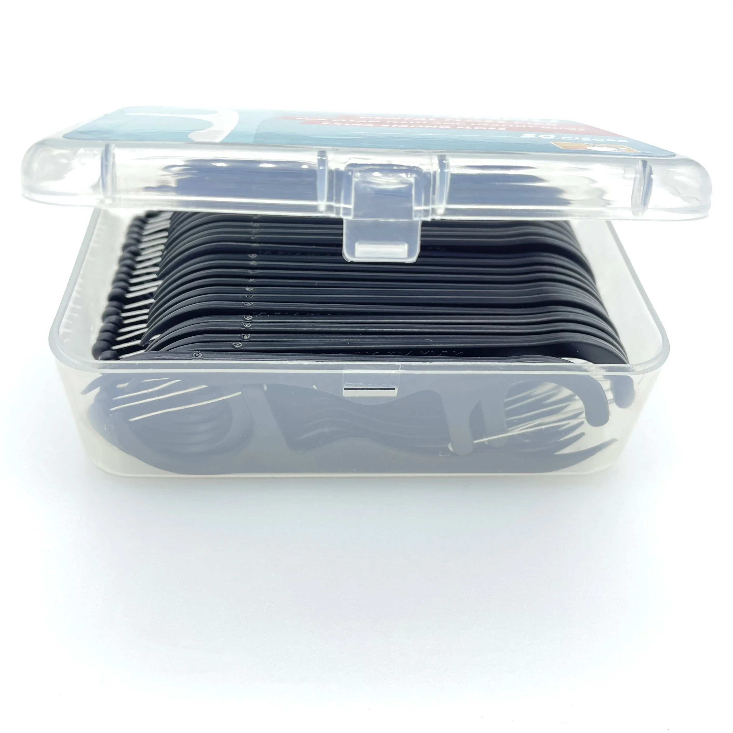 Bulk OEM 50 Picks Per Box Easy Glide Eco Natural Dental Floss Pick Plastic In Custom Box Container