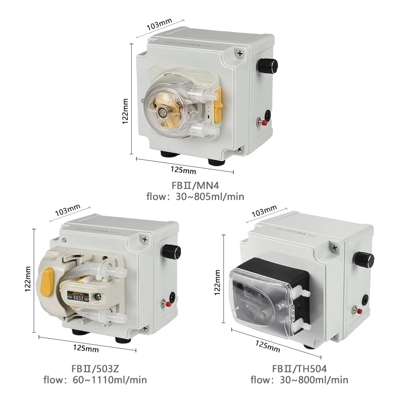 JIHPUMP Manufacturer 24V  Stepper Liquid Filling Machine Peristaltic Pumps for Chemicals Detergent Food Dispensing