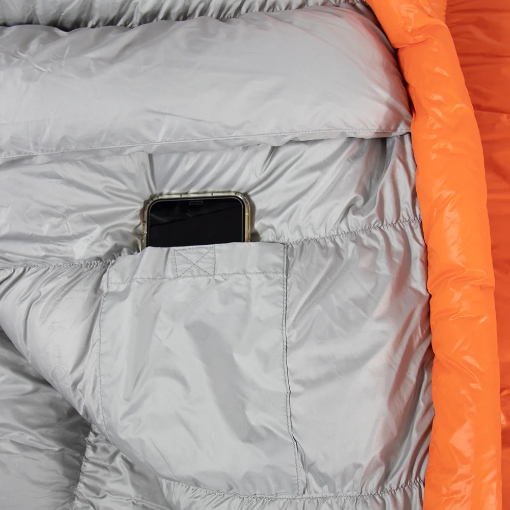 1500g light downproof adult duck down mummy sleeping bag for winter outdoor camping