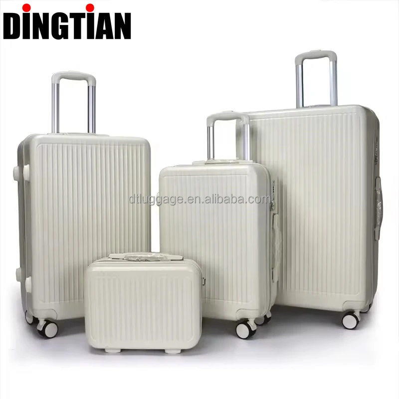Large Capacity 20-Inch Unisex Spinner Luggage PC Material Explosion-Proof Zipper Suitcase Silent Universal Wheel Boardable Case
