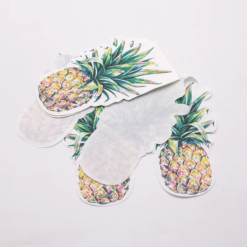 Wholesale Super Absorbent Special Shape Colorful Soft Pattern Portable Disposable Paper Napkins