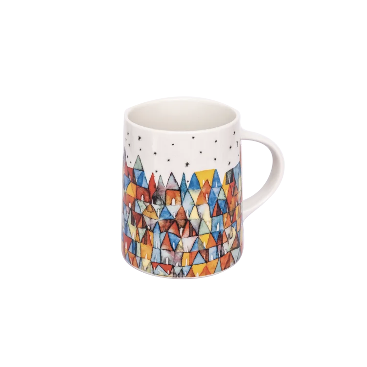 Best Quality Handmade Ceramic Mug Multicolored 7 by Nicola Fouche with Exquisite Gift Box