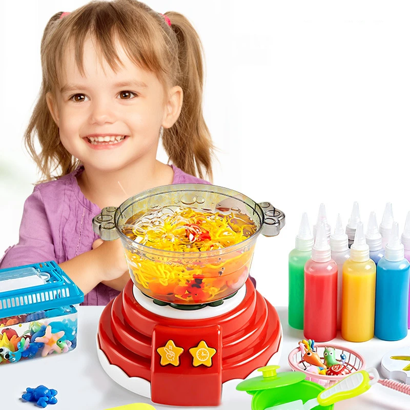 New Children Good Gifts Magic Water Elf Hotpot Machine Handmade Material Kit