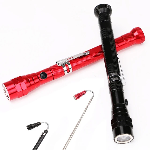 Listing Limited Time Offer  Portable 3LED Telescopic Led Flashlights Torch Magnetic Head Pick Up Tool