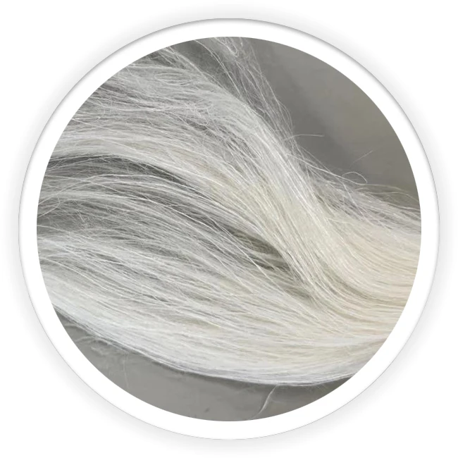 
2000nm white hemp fiber sliver for wool blend spinning 