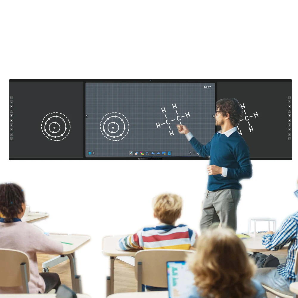 China Education Digital 185-Inch Interactive Flat Panel Touch Screen Tablet Whiteboard Smart Board for School
