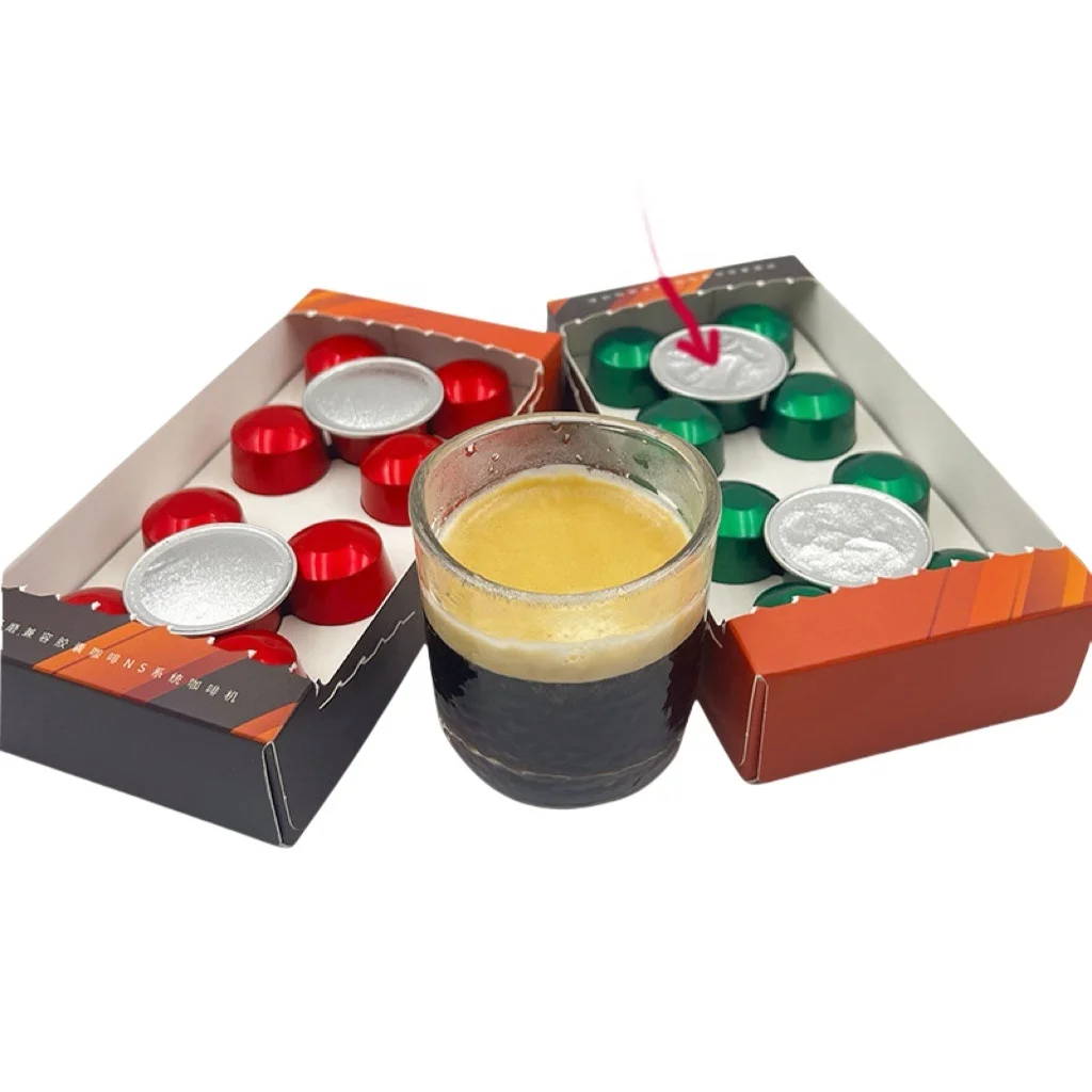Colored Eco-friendly Nespresso Capsules Refillable Aluminum Foil Empty Coffee Capsule Dispenser Holder