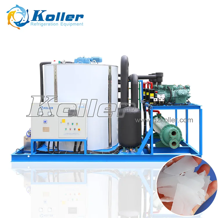Koller 30 Tons use for Pharmaceutical Freezing,  Flake Ice Machine for Laboratory Cold Chain Transportation Africa