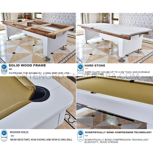 Newest fashion design professional 7ft 8ft 9ft pool table  multiple function pingpong table two in one billiard table