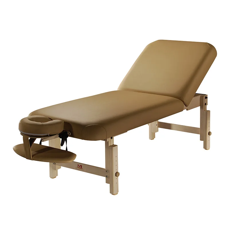 Mirage-Oval Wholesale New Design Custom Adjustable Folding Portable Milking Thai Ayurveda Massage Table Oil Massage Bed Spa Bed