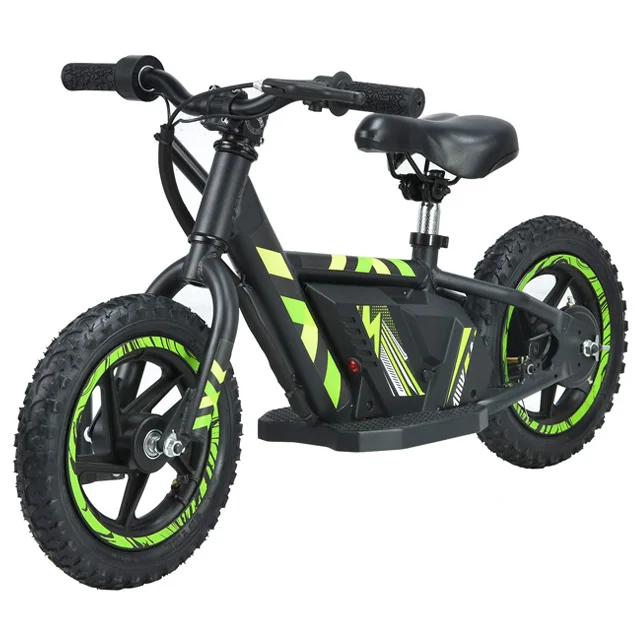 EU British Warehouse 12 Inch Iron 24v 180w Kids Electric Powered Bike Electric Balance Bike For Children