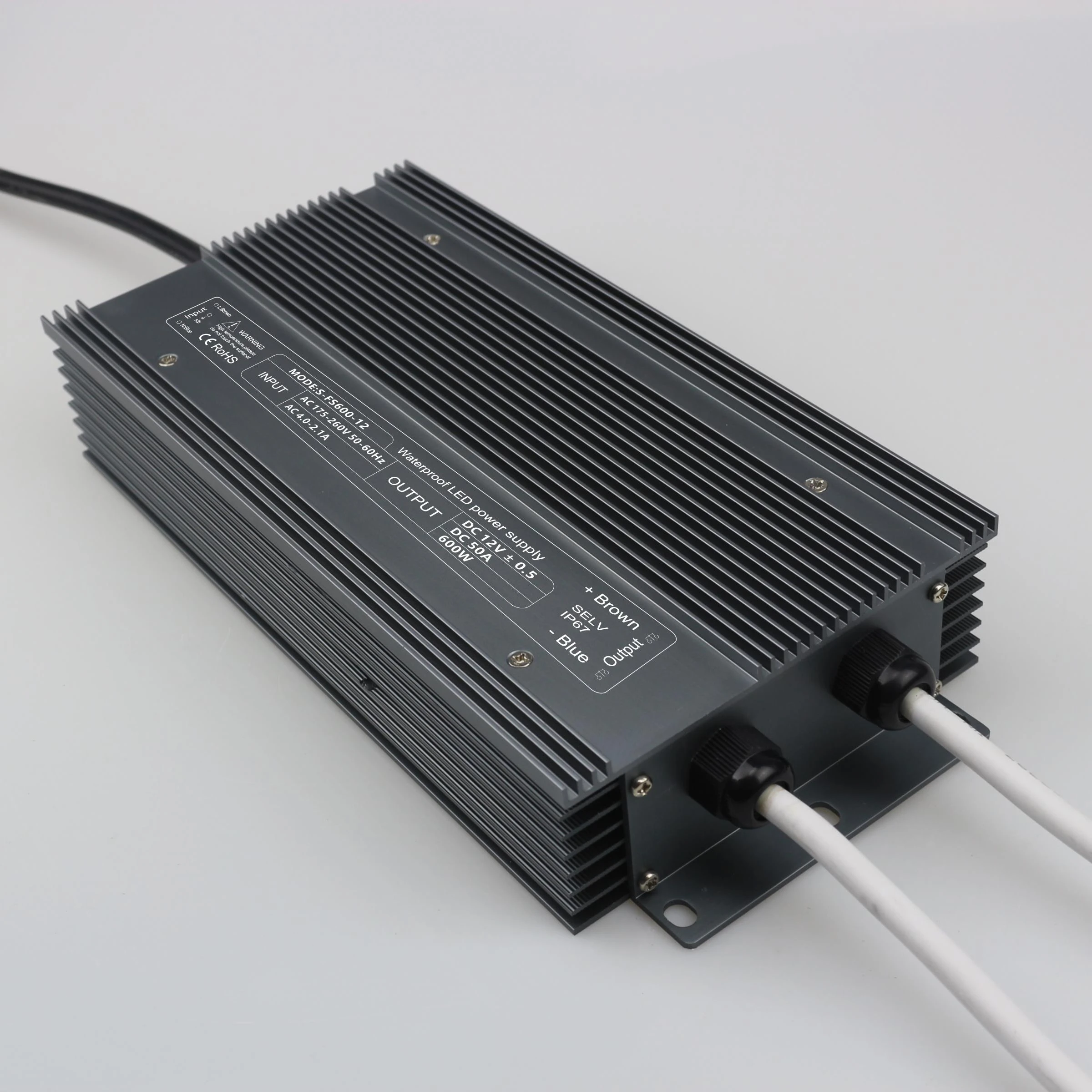IP67 Waterproof 600W 12V 50A 24V 25A Led switching Power Supply