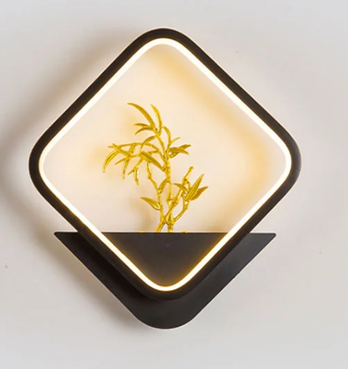 Hot Sale Led Wall Lamp Indoor Black And White Gold Wall Lamp Simple Art Interior Home Decoration Modern Living Room Corridor Bed