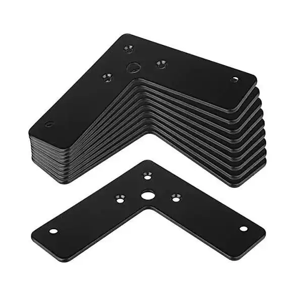 Heavy Duty Adjustable Stainless Steel 4X4 Flat L Shaped 90 Degree Metal Post Mounting Corner Angle 300MM Mending Plate